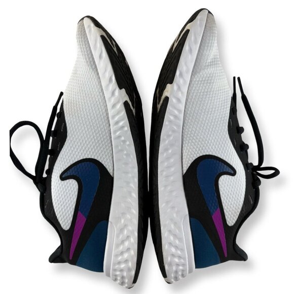Nike Revolution 5 Women's Size 9 Running Shoes Sneakers White Blue Black Purple - Picture 8 of 12